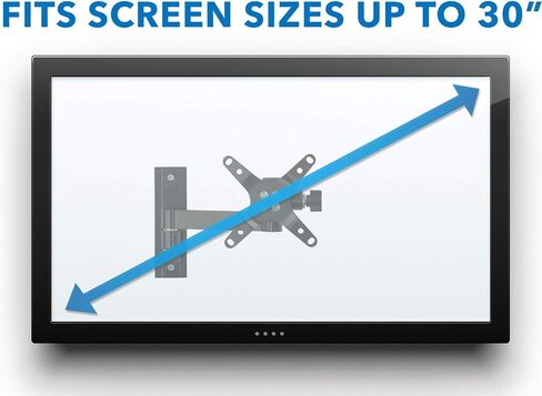تركيبها! حامل شاشة قابل للسحب على الحائط، دعامة VESA كاملة الحركة لشاشات كمبيوتر LCD LED تصل إلى 30 بوصة، ذراع مفصلي يناسب الشاشات حتى 30 بوصة، متوافق مع VESA 75 100، سعة 33 رطل in Saudi Arabia