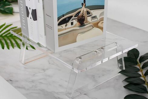 Monitor Stand Riser, Clear Acrylic Computer Monitor Stand,Ergonomic Desk Riser Increases Height By 3.7in - For Laptop, Pc, Notebook, Printer, Computer. in Kuwait