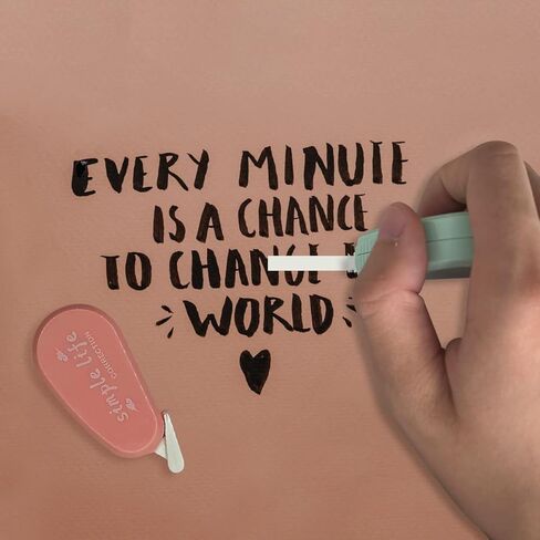 شريط تصحيح الدراسة المكتبي الصغير من zhuohai مكون من 6 قطع، أداة تطبيق سهلة الاستخدام للتصحيحات الفورية وتصحيح الكتابة الخاطئة في أي وقت شريط تصحيح لون الماكارون in Kuwait