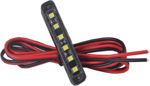 Waterproof Plate Light with 6 Red LED, License Plate Light Backup Light Tail Brake Light for Motorcycle Bike ATV Car RV SUV in Kuwait