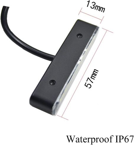 Waterproof Plate Light with 6 Red LED, License Plate Light Backup Light Tail Brake Light for Motorcycle Bike ATV Car RV SUV in Kuwait