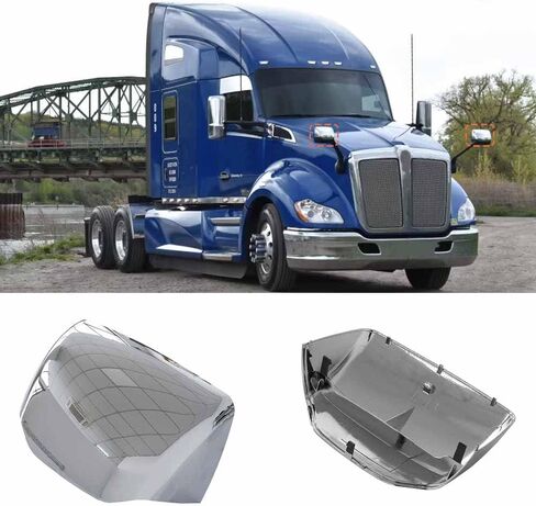 أغطية مرايا غطاء محرك السيارة لـ Kenworth T680 / Peterbilt 579 587، جانب السائق والراكب (زوج) in Saudi Arabia