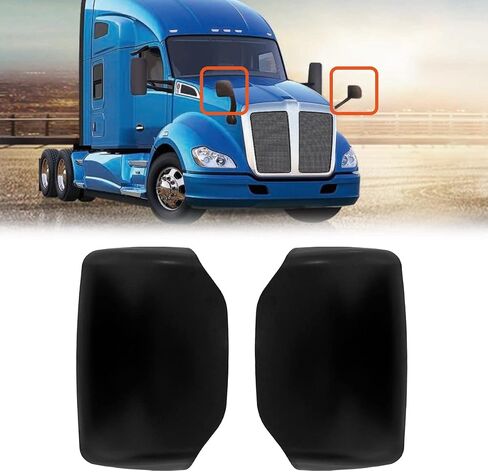أغطية مرايا غطاء محرك السيارة لـ Kenworth T680 / Peterbilt 579 587، جانب السائق والراكب (زوج) in Kuwait