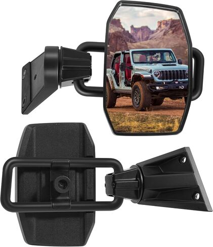 أبواب مرايا مطورة متوافقة مع جيب رانجلر، مرايا جيب جانبية قابلة للتعديل ولا تهتز، تركيب الرؤية الخلفية بدون باب لسيارة جيب رانجلر JK JKU 2007-2018 in Kuwait