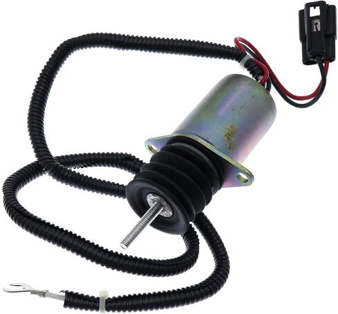 Solarhome AM124379 AM124377 Fuel Shutoff Solenoid Compatible With John Deere 655 755 756 855 856 955 F915 F935 4475 5575 6675 7775 in Saudi Arabia