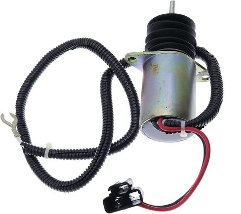 Solarhome AM124379 AM124377 Fuel Shutoff Solenoid Compatible With John Deere 655 755 756 855 856 955 F915 F935 4475 5575 6675 7775 in Saudi Arabia