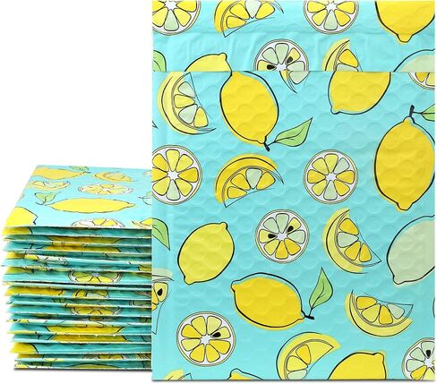 UCGOU Bubble Mailers 8.5x12 Inch Pineapple Designer 25 Pack Poly Padded Envelopes #2 Medium Mailing Packaging Postal Self Seal Waterproof Boutique Shipping Bags for Clothes Makeup Supplies in Saudi Arabia