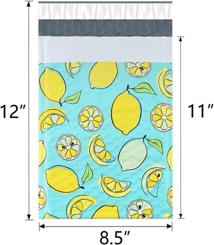 UCGOU Bubble Mailers 8.5x12 Inch Pineapple Designer 25 Pack Poly Padded Envelopes #2 Medium Mailing Packaging Postal Self Seal Waterproof Boutique Shipping Bags for Clothes Makeup Supplies in Saudi Arabia