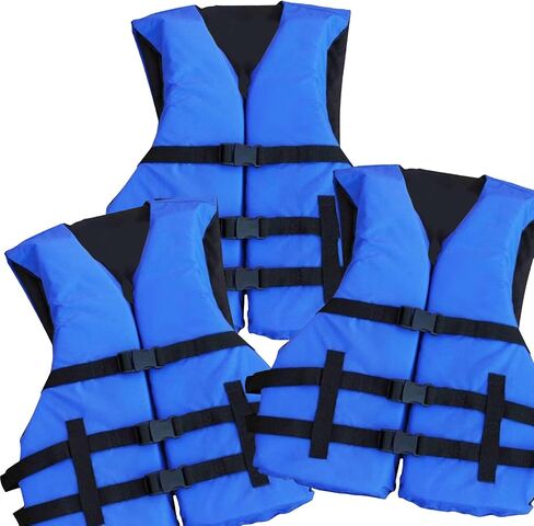 سترة نجاة للبالغين مكونة من 3 قطع PFD USCG Type III سترة تزلج عالمية للقوارب جديدة in Kuwait