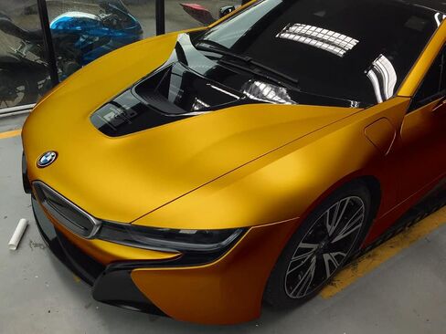 Gold Satin Chrome Car Wrap 1 Foot X 5 Feet Stretch Conform Cast Vinyl DIY in Saudi Arabia