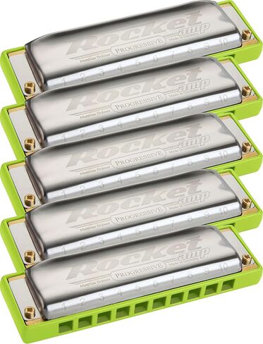 حزمة Hohner M20155xp Rocket Amp، مفاتيح C وG وA وD وBb، من الفولاذ المقاوم للصدأ in Saudi Arabia