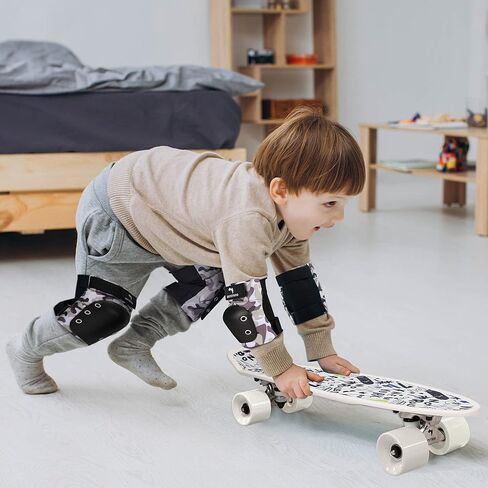 ألواح تزلج WhiteFang مقاس 22 بوصة للأطفال مع عجلات بولي يوريثان ملونة، ألواح تزلج صغيرة للأولاد والبنات المبتدئين in Kuwait