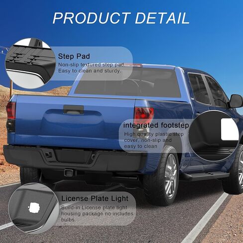 مجموعة ممتص الصدمات الخلفي متوافقة مع 2000-2006 Toyota Tundra Pickup Truck Steel مصدات خلفية كاملة TO1103108 - أسود in Kuwait