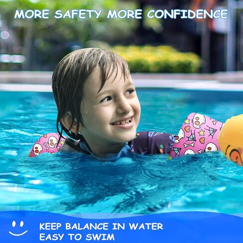 سترة سباحة للأطفال، سترة حمام سباحة للأطفال بوزن 22-66 كجم، سترات حمام سباحة مع تصميم حزام مقعد قابل للتمدد للأطفال من 2 إلى 7 أولاد وبنات للسباحة على الشاطئ (جمجمة لطيفة) in Kuwait