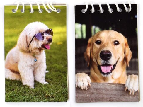 48 Count Dog Animal Mini Notepads Goody Bags Dogs Puppy Animals Themed Memo Spiral Paper Notebooks Baby Shower & Birthday Party Favor Supplies Decorations for Kids Boy Girl Classroom Rewards Giveaways in Saudi Arabia