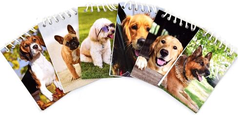 48 Count Dog Animal Mini Notepads Goody Bags Dogs Puppy Animals Themed Memo Spiral Paper Notebooks Baby Shower & Birthday Party Favor Supplies Decorations for Kids Boy Girl Classroom Rewards Giveaways in Saudi Arabia