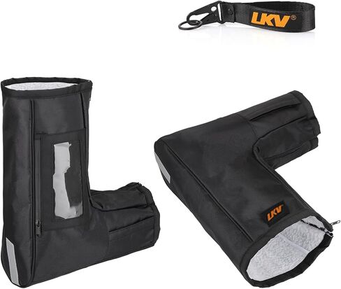 قفازات LKV ATV للمقود في فصل الشتاء، قفازات يد لدراجة نارية على الجليد مع حقيبة صديقة للمس، متوافقة مع Polaris Sportsman Scrambler FourTrax Grizzly Bike للرجال in Saudi Arabia