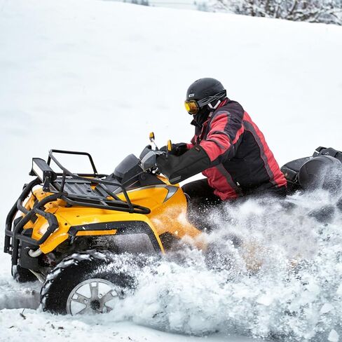 قفازات LKV ATV للمقود في فصل الشتاء، قفازات يد لدراجة نارية على الجليد مع حقيبة صديقة للمس، متوافقة مع Polaris Sportsman Scrambler FourTrax Grizzly Bike للرجال in Saudi Arabia