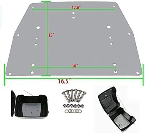 أكياس السرج Tour Pak Pack الجذع الداخلي لوحة معدنية معززة تناسب 1993-2013 Harley Davidson Touring Road King، Street Glide، Electra Glide in Kuwait