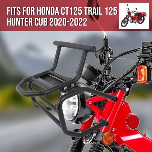 Motoparty العلوي الحرس الجبهة الرف لهوندا CT125 Trail 125 هنتر شبل 2020-2022 الجبهة رف أمتعة قوس in Kuwait