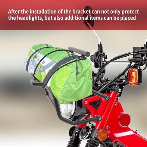 Motoparty العلوي الحرس الجبهة الرف لهوندا CT125 Trail 125 هنتر شبل 2020-2022 الجبهة رف أمتعة قوس in Kuwait
