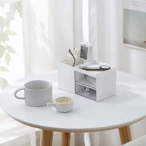 منظم تخزين سطح المكتب صندوق صغير مكتب اللوازم المكتبية حامل القلم للمكتب لطيف قلم رصاص كأس وعاء للفتيات حامل فرشاة ماكياج (الوردي) in Kuwait