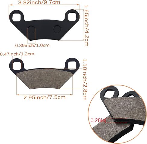 وسادات الفرامل الأمامية والخلفية لسيارة Polaris Sportsman 850 550 500 X2 XP Touring 2009-2018 in Kuwait