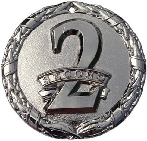 Express Medals Various 10 Pack Styles of 2nd Place Award Medals with Neck Ribbons Trophy Award Prize Gift in Kuwait
