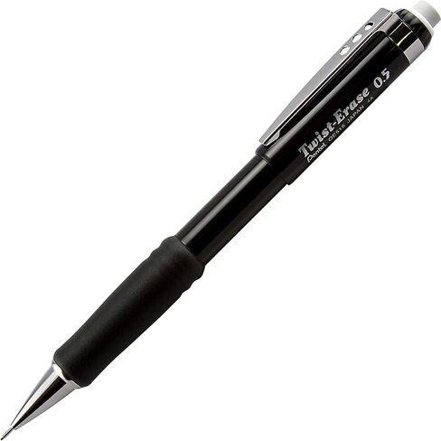 قلم رصاص ميكانيكي Pentel® Twist-Erase® III، 0.5 مم، أسود in Saudi Arabia