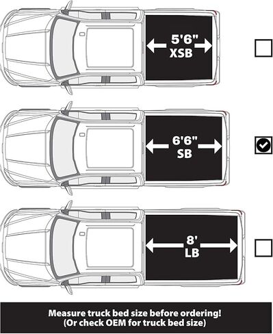 لير روليتوب | يناسب سرير تويوتا تندرا 2007-2021 مع مسار خارجي | غطاء تونيو لسرير الشاحنة قابل للطي | تثبيت سهل لمدة 15 دقيقة (أسود) - لا يناسب إصدار Trail (طول السرير 6'6 بوصات) in Kuwait