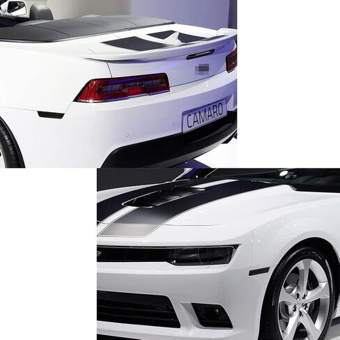 NJSBYL Camaro عدسات مدخنة LED مجموعات إضاءة جانبية لـ 2010 2011 2012 2013 2014 2015 تشيفي شيفروليه كامارو مصابيح علامة جانبية أمامية/خلفية مدعومة بـ 26-SMD أحمر/كهرمان LED بديل OEM in Kuwait