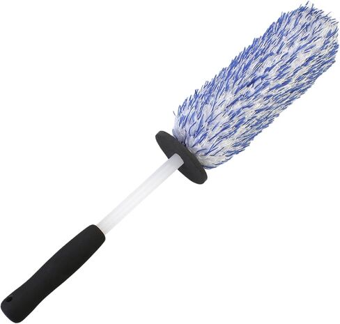 فرشاة عجلة من الألياف الدقيقة خالية من المعدن، فرشاة تنظيف العجلات لتفصيل العجلات والحافة، بدون خدش in Kuwait