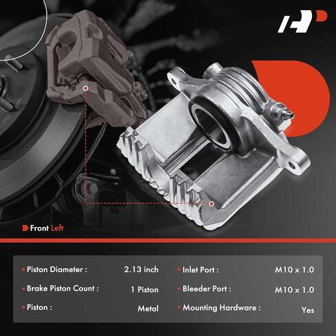 مجموعة فرجار قرص الفرامل A-Premium بدون دعامة متوافقة مع موديلات مختارة من Chevy - Corvette 1984 1985 1986 1987 V8 5.7- السائق الأمامي وجانب الراكب in Saudi Arabia