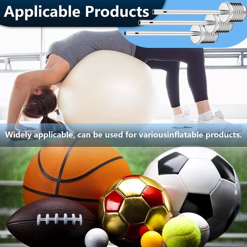 ExeQianming Air Pump Needles, Basketball Pump Needle, Air Pump Inflation Needles with Storage Box, Stainless Steel Ball Pump Inflation Needle for Sports Balls Air Pumping in Saudi Arabia