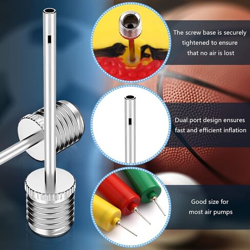 ExeQianming Air Pump Needles, Basketball Pump Needle, Air Pump Inflation Needles with Storage Box, Stainless Steel Ball Pump Inflation Needle for Sports Balls Air Pumping in Saudi Arabia