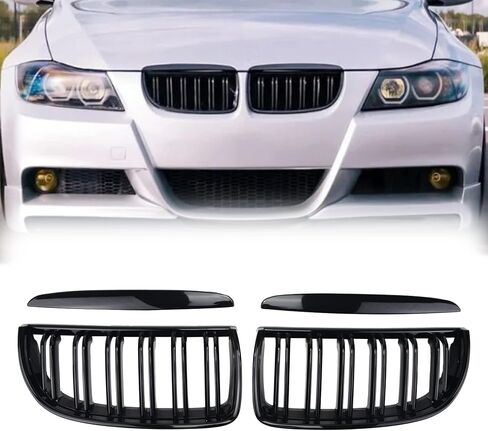 E90 مصبغة ، شبكة شواء الكلى الأمامية لسيارات BMW 3 سلسلة E90 E91 323i 328i 328xi 335d 335i 335xi سيدان بجولة LCI 2009-2011 in Kuwait