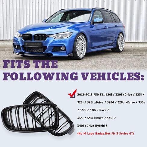E90 مصبغة ، شبكة شواء الكلى الأمامية لسيارات BMW 3 سلسلة E90 E91 323i 328i 328xi 335d 335i 335xi سيدان بجولة LCI 2009-2011 in Kuwait