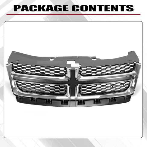 HECASA Front Grille Compatible with 2011-2014 Dodge Avenger Upper Black Painted Grill Replacement for CH1200349 68102307AC in Saudi Arabia
