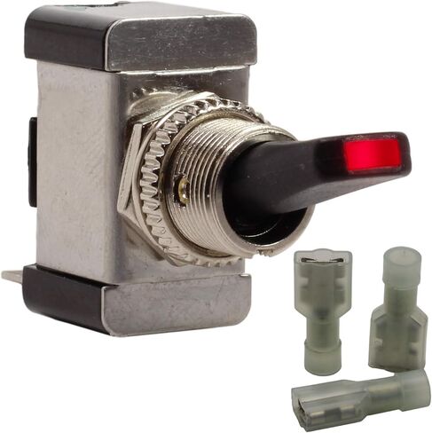 Fastronix 20 Amp Red LED Toggle Switch Kit ON-Off SPST in Saudi Arabia