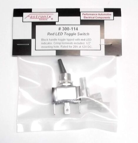 Fastronix 20 Amp Red LED Toggle Switch Kit ON-Off SPST in Saudi Arabia