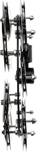 5.5" Mountable Symbal Hihat Tambourine with 8 Double Row Steel Jingles for Drum Set Golden in Saudi Arabia