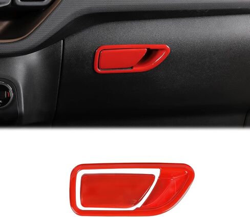 for Bronco Sport Glove Box Latch Handle Cover Trim Carbon Fiber for Ford Bronco Sport 2021 up Black ABS Carbon Fiber Interior Accessories 2pcs in Kuwait