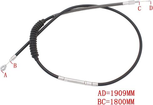 [سفينة من الولايات المتحدة الأمريكية] Motaux 63 "160 سنتيمتر سلك كابل القابض البديل لـ Harley Sportster 883 1200 XL883 XL1200 in Saudi Arabia