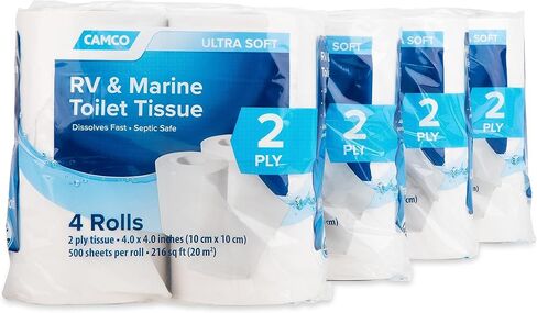Camco RV Bathroom Toilet Tissue (16 rolls) and TastePURE Camper/RV Water Filter & Hose Protector in Saudi Arabia