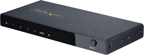 StarTech 2-Port 8K HDMI Switch, HDMI 2.1, 8K 60Hz, 4K 120Hz, HDR10+, Remote | Auto & manual source switching, 2 in 1 out, Power adapter & remote included, USB powered, 7.1-channel audio in Saudi Arabia