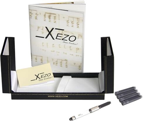 Xezo Maestro Jubilee Fountain Pen, Medium Nib. Oceanic White Mother of Pearl and Paua Abalone. Limited Edition of 223 Pieces. Handmade, Each unique in Saudi Arabia