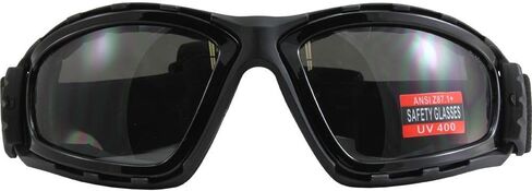 Global Vision Trip Motorcycle Goggles Black Frames with Clear Lenses in Kuwait