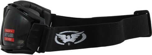 Global Vision Trip Motorcycle Goggles Black Frames with Clear Lenses in Kuwait