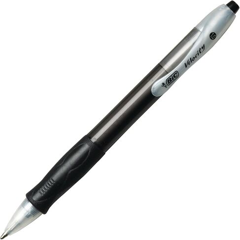 BIC Velocity Retractable Ball Pen, Medium Point (1.0mm), Black, 36-Count- Pack of 12 in Saudi Arabia