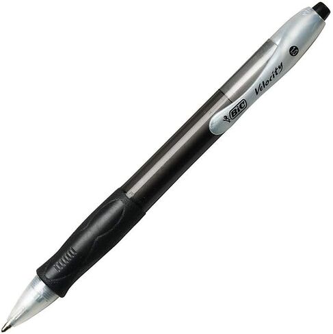BIC Velocity Retractable Ball Pen, Medium Point (1.0mm), Black, 36-Count- Pack of 12 in Saudi Arabia